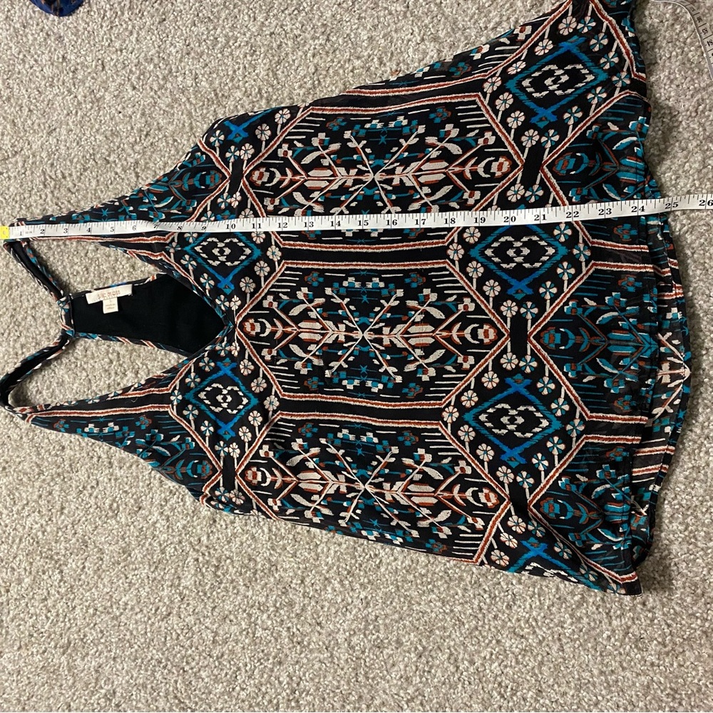ELLA MOSS Flora Vista Silk Tank in Black - Picture 11 of 11